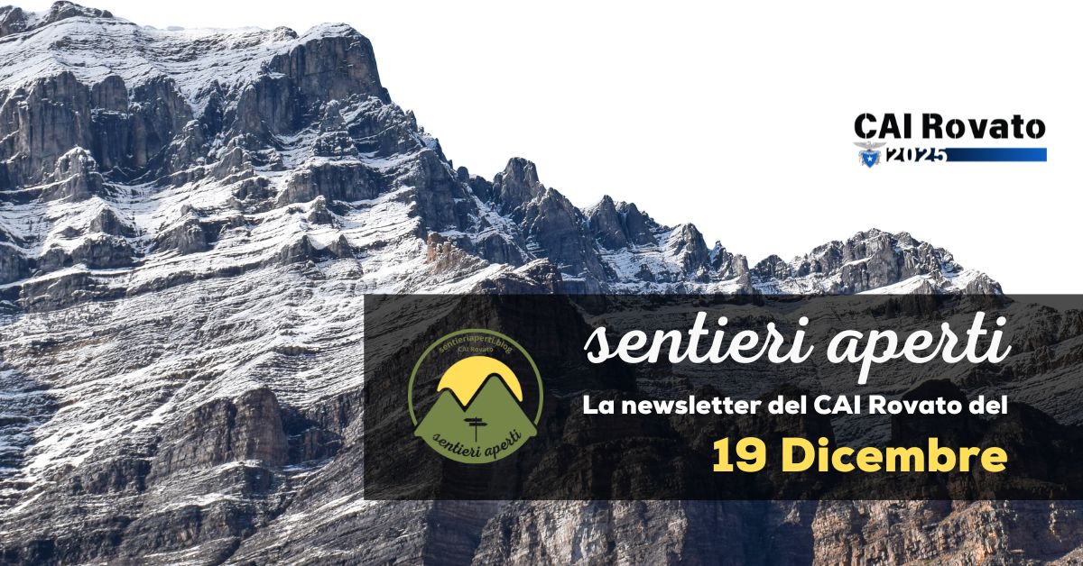 La Newsletter del CAI Rovato – 19 Dicembre 2025