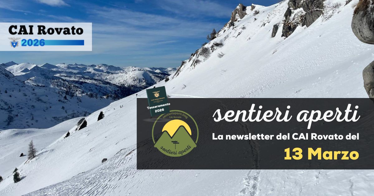 La Newsletter del CAI Rovato – 13 Marzo 2026