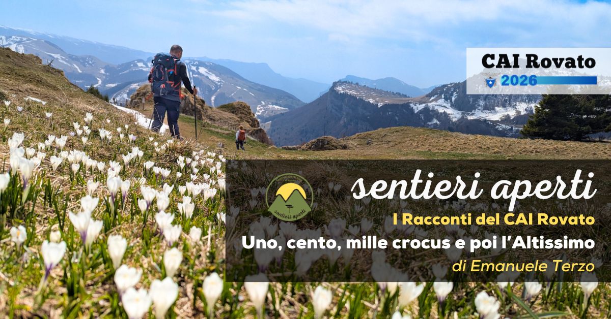 I racconti del CAI Rovato: Uno, cento, mille Crocus e poi l’Altissimo – di Emanuele Terzo