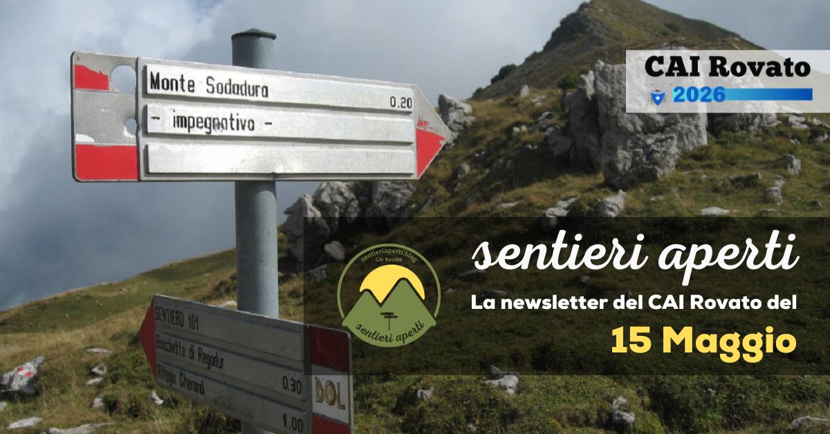 La Newsletter del CAI Rovato – 15 Maggio 2026