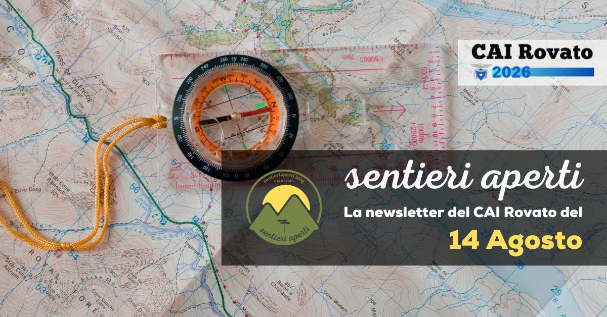 La Newsletter del CAI Rovato – 14 Agosto 2026