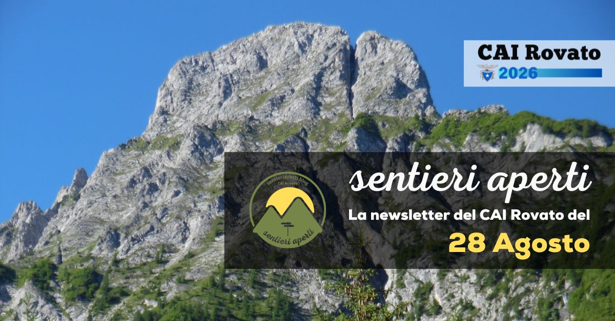 La Newsletter del CAI Rovato – 28 Agosto 2026
