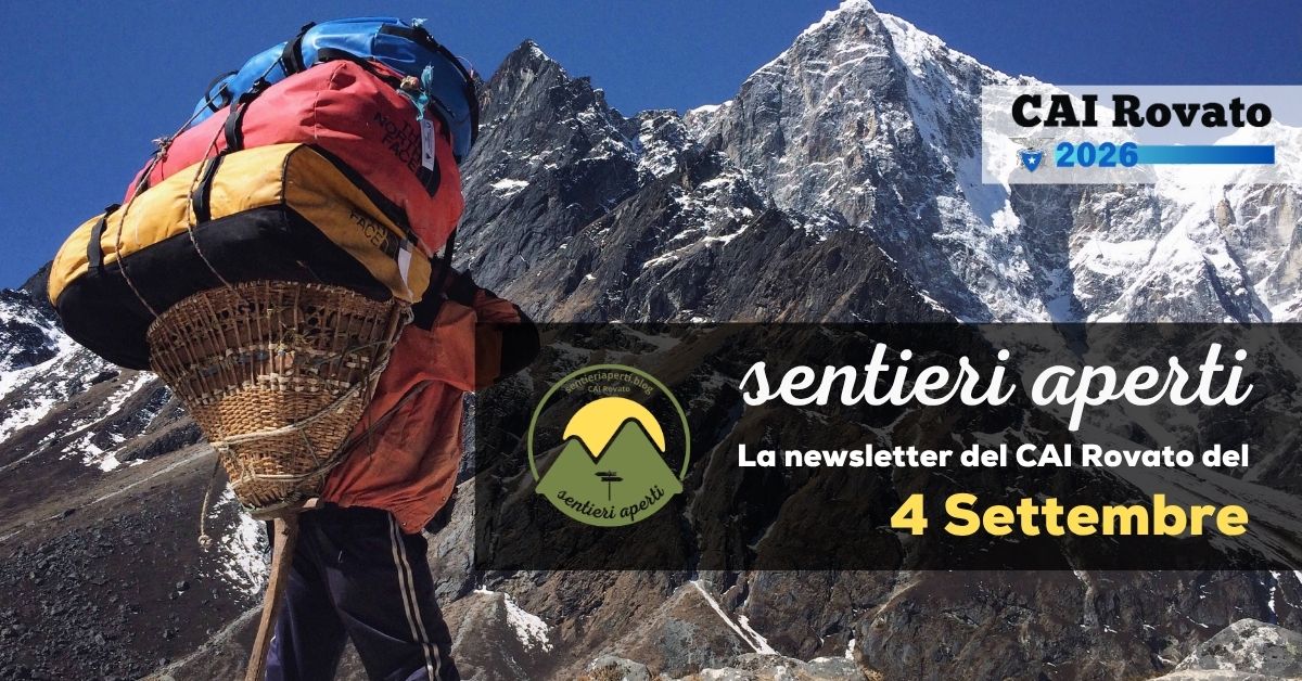 La Newsletter del CAI Rovato – 4 Settembre 2026